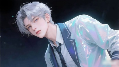 领带西装动漫帅哥