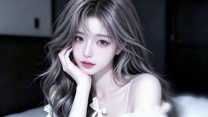 清风拂面的微笑少女