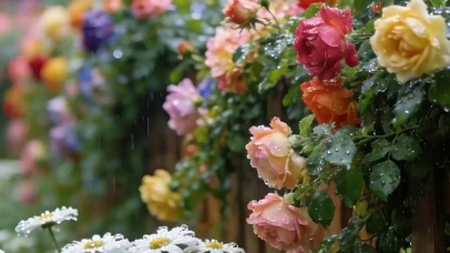 护眼花草树木带鱼屏