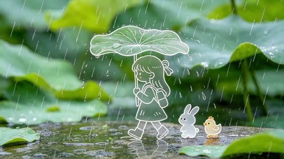 淋雨一直走