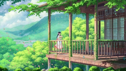 动漫清新绿色壁纸