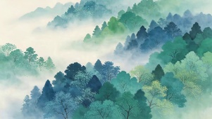 唯美的山林