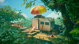 夏日丛林树屋