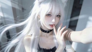 治愈白发女孩