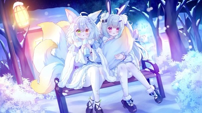 狐与兔的冬夜小憩