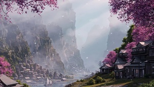 云绕山涧樱