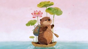 荷间小水獭