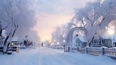 雪景树木