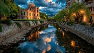 清新静谧小镇河畔