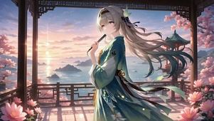 流萤丨高阁眺海丨
