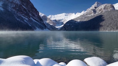 加拿大路易丝湖景 