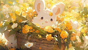花篮兔子