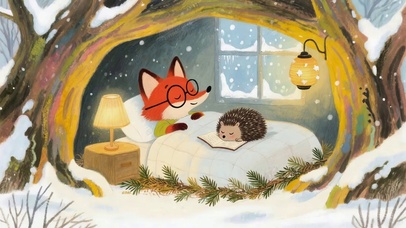 冬天温暖的房间