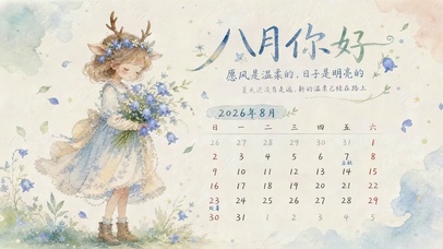 八月你好