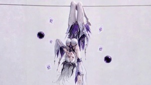 紫影悬空少女