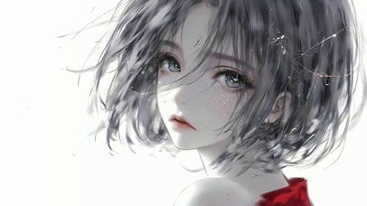短发美女