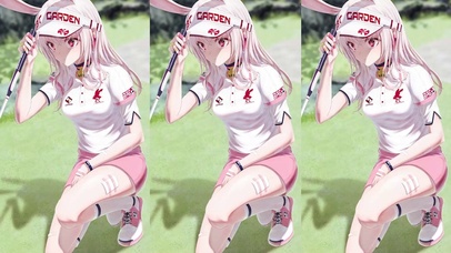 自制：白发兔耳少女