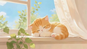 窗台猫咪