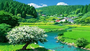 乡野春居 护眼