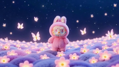 labubu 花都是快乐的