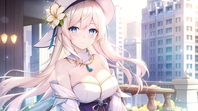都市阳台清纯少女