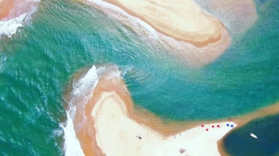 壮观俯瞰大海4K