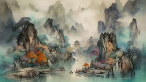 国风山水壁纸