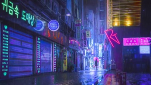 赛博朋克街道