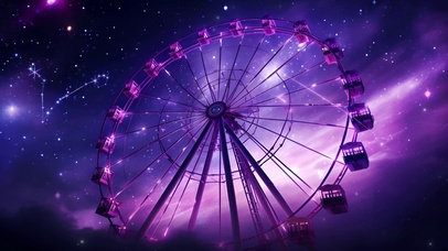 梦幻摩天轮星空