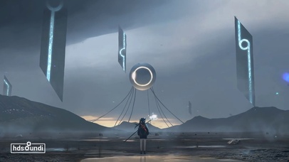 未来科幻世界的魔法少女