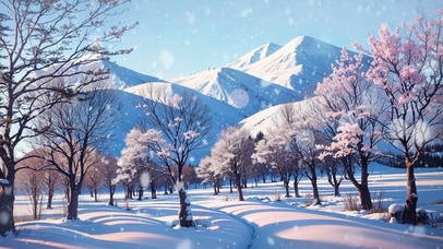 晴空瑞雪