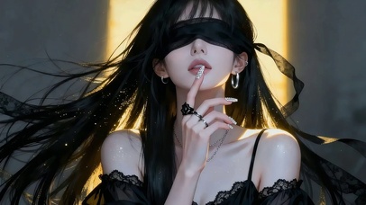 4K 暗纱盲姬少女・甜酷魅惑