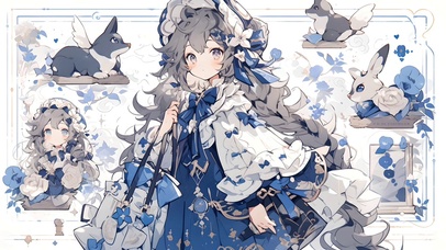 4K 华丽少女