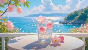 海边樱桃气泡水