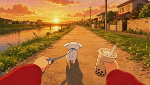 走咯去河散步