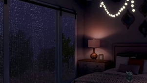 窗外的暴雨