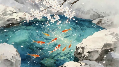 水潭里小鱼