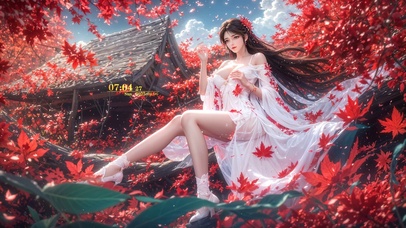 AI完美世界8K-火灵儿火桑花