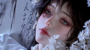 清冷月光美少女