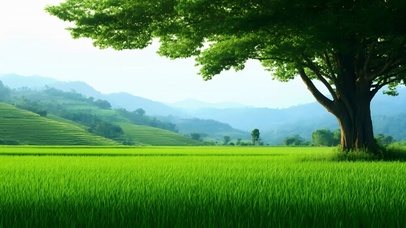 绿色自然景观