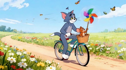 花海骑行-汤姆杰瑞