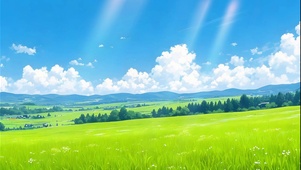 阳光草地