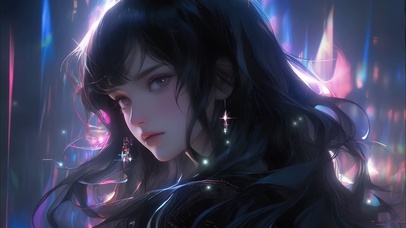 黑发少女