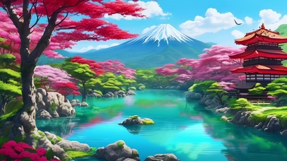 红叶雪山映画卷