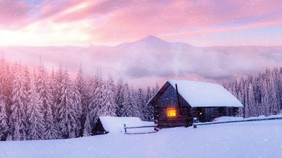唯美的雪景
