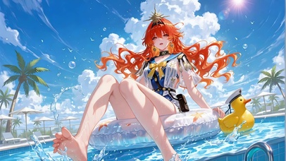 夏日泳池-奥古斯塔