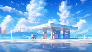 海景加油站