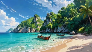 夏日海岛