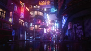 杀手3-雨天重庆街头夜景