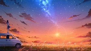 日落的天空